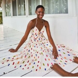 NWT Anthropologie Farm Rio Multicolor Pineapple Midi Dress - Medium